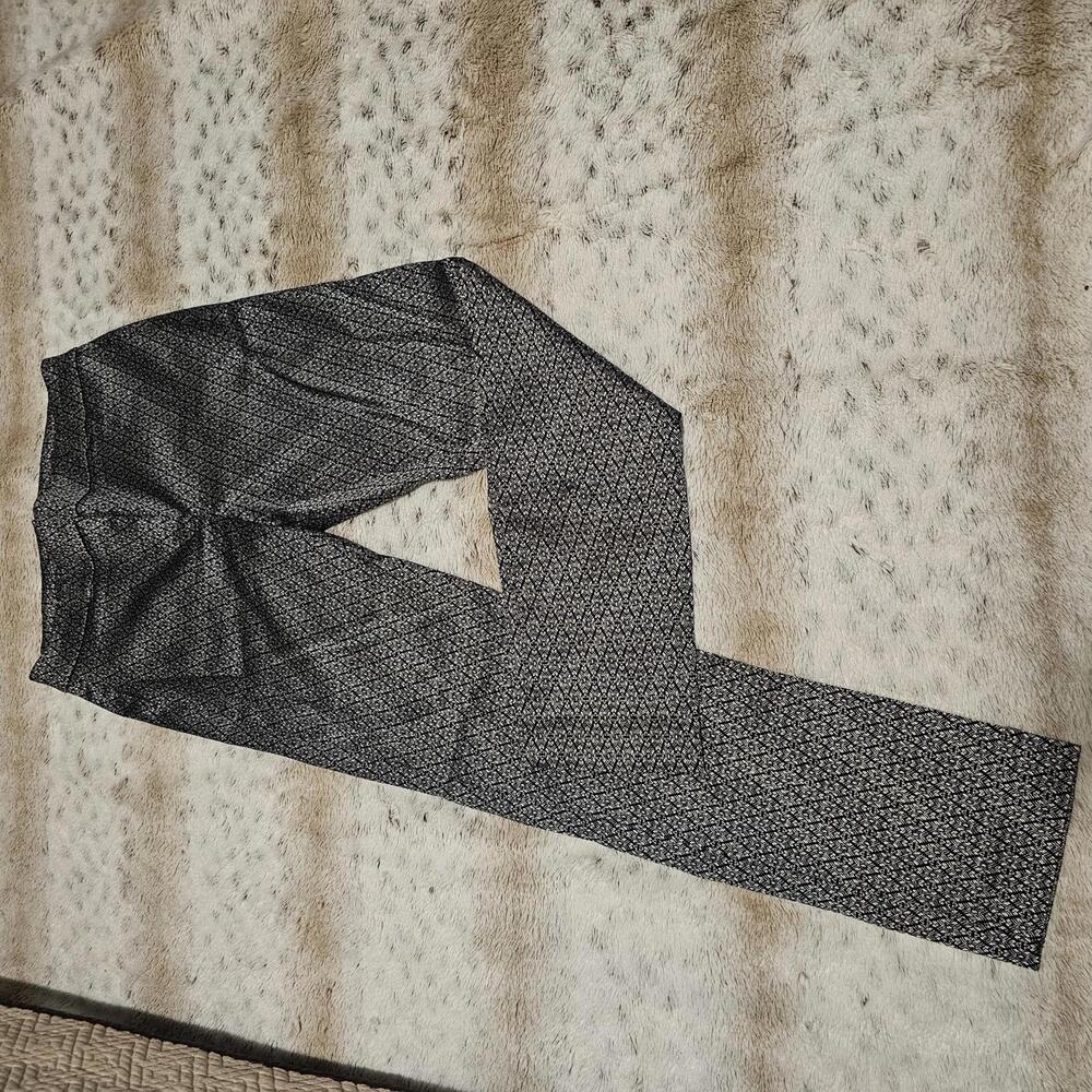 White House Black Market Slim Ankle Stretch Casual Pants Geometric 4